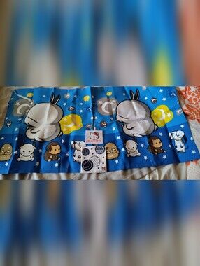 Vintage Y2K Hello Kitty Lot: 2 Patches & Mashimaro Flag Japanese Sanrio Kawaii